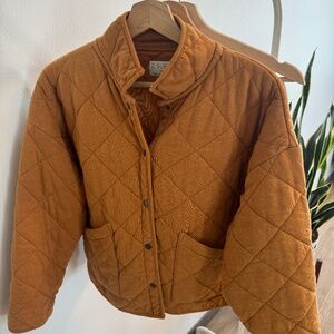Z Supply Quilted Jacket in Rust Brown